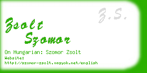 zsolt szomor business card